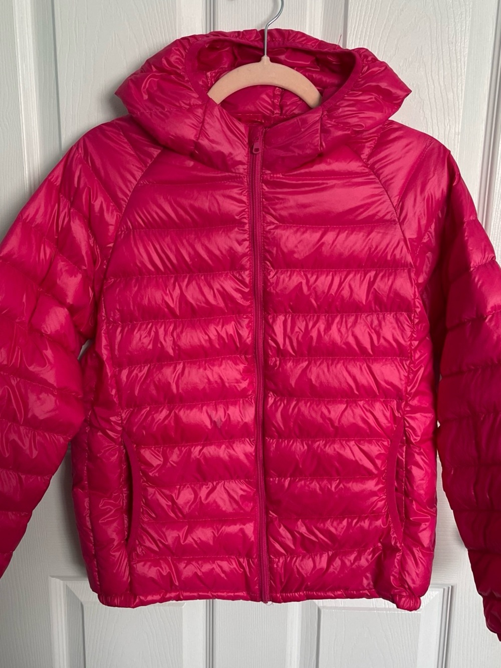 Pink Uniqlo Light Puffer